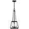 Savoy House Essentials Crawford 12" Wide Matte Black 3-Light Pendant