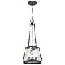 3_Savoy House Essentials Crawford 12" Wide Matte Black 3-Light Pendant more views