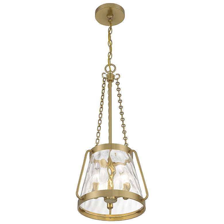 Image 4 Savoy House Essentials Crawford 12" Wide Warm Brass 3-Light Pendant more views
