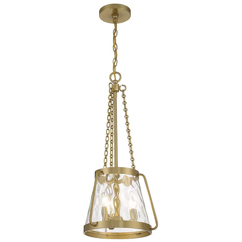 Image 5 Savoy House Essentials Crawford 12" Wide Warm Brass 3-Light Pendant more views