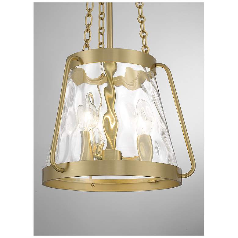 Image 6 Savoy House Essentials Crawford 12" Wide Warm Brass 3-Light Pendant more views
