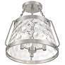 Thumbnail3 of Savoy House Essentials Crawford 15" Wide Satin Nickel 3-Light Ceiling more views
