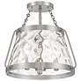 Thumbnail4 of Savoy House Essentials Crawford 15" Wide Satin Nickel 3-Light Ceiling more views