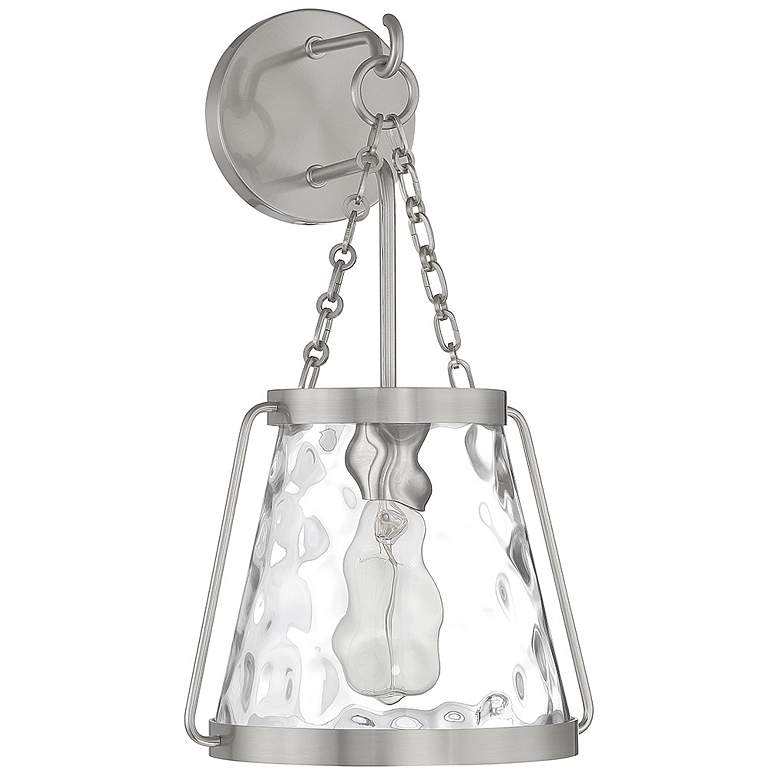 Image 2 Savoy House Essentials Crawford 17.25" High Satin Nickel Wall Sconce more views