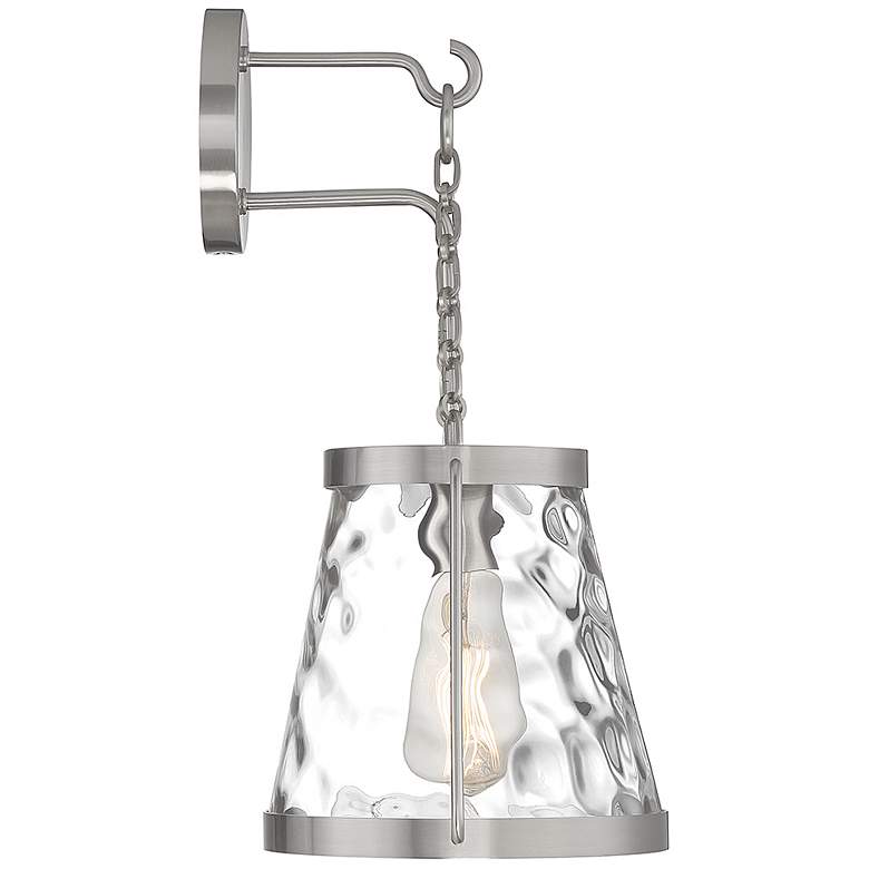 Image 5 Savoy House Essentials Crawford 17.25" High Satin Nickel Wall Sconce more views