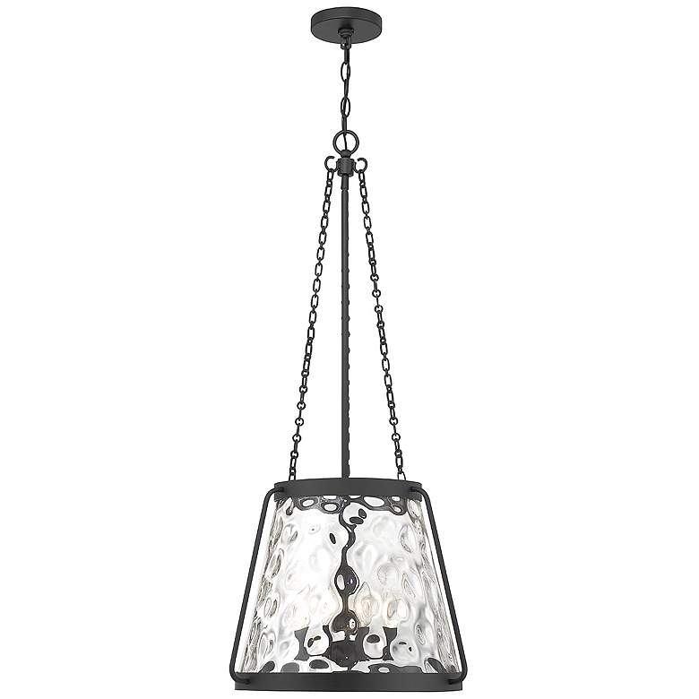 Image 1 Savoy House Essentials Crawford 18" Wide Matte Black 4-Light Pendant