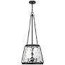 1_Savoy House Essentials Crawford 18" Wide Matte Black 4-Light Pendant