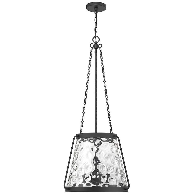 Image 2 Savoy House Essentials Crawford 18" Wide Matte Black 4-Light Pendant more views