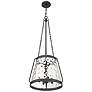 4_Savoy House Essentials Crawford 18" Wide Matte Black 4-Light Pendant more views