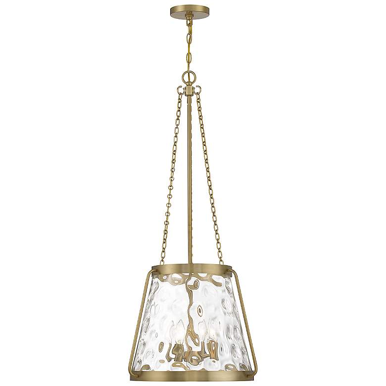 Image 1 Savoy House Essentials Crawford 18" Wide Warm Brass 4-Light Pendant