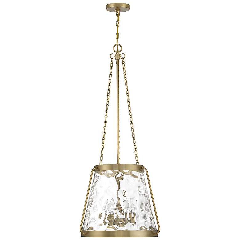 Image 2 Savoy House Essentials Crawford 18" Wide Warm Brass 4-Light Pendant more views