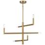 1_Savoy House Essentials Cristofer 30" Wide Warm Brass 6-Light Chandelie