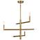 Savoy House Essentials Cristofer 30" Wide Warm Brass 6-Light Chandelie