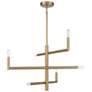 2_Savoy House Essentials Cristofer 30" Wide Warm Brass 6-Light Chandelie more views