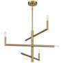 3_Savoy House Essentials Cristofer 30" Wide Warm Brass 6-Light Chandelie more views
