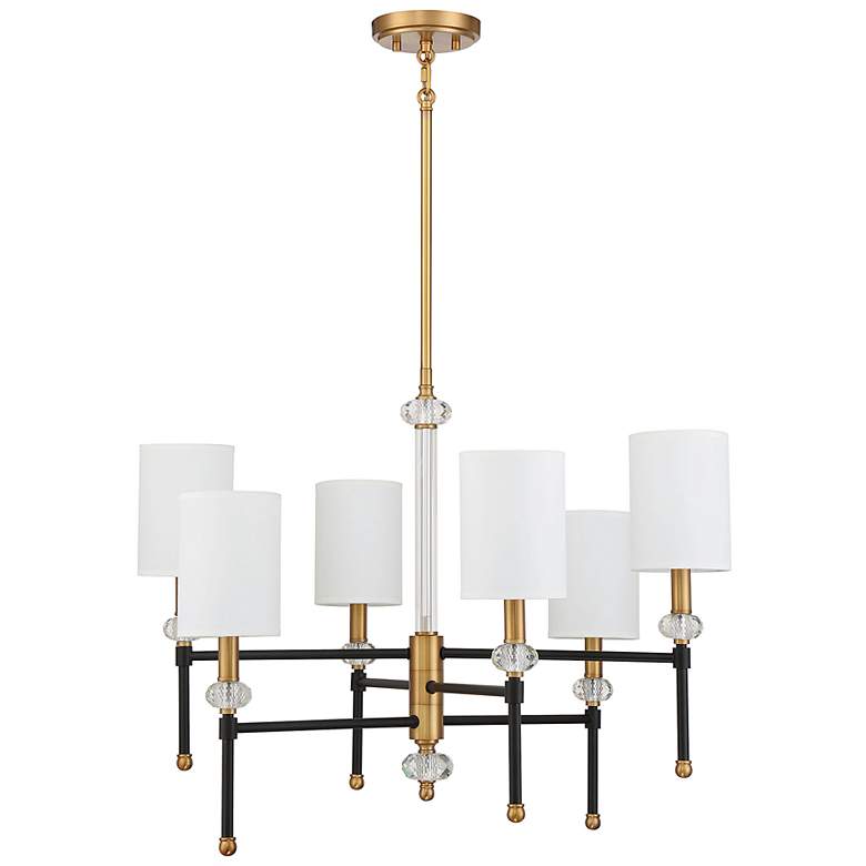 Image 2 Savoy House Essentials Crosby 16" Wide Matte Black Linear Chandelier more views