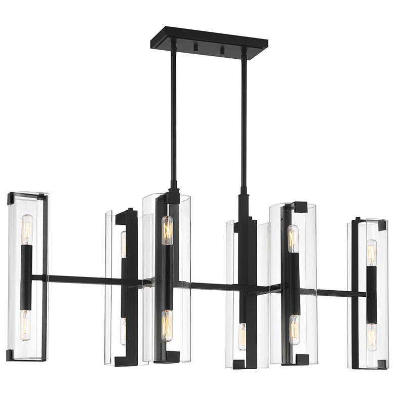 Image 1 Savoy House Essentials Crosby 16" Wide Warm Bras Linear Chandelier