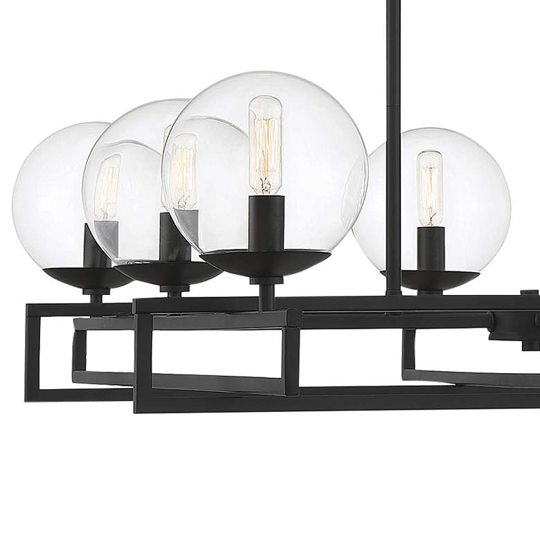 Image 2 Savoy House Essentials Crosby 30" Wide Matte Black 8-Light Chandelier more views