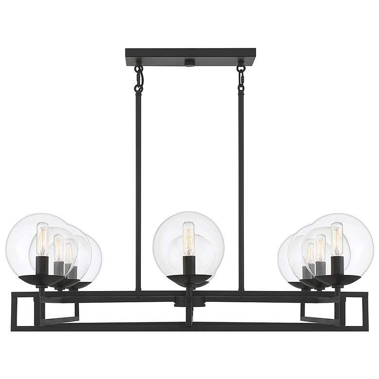 Image 4 Savoy House Essentials Crosby 30" Wide Matte Black 8-Light Chandelier more views