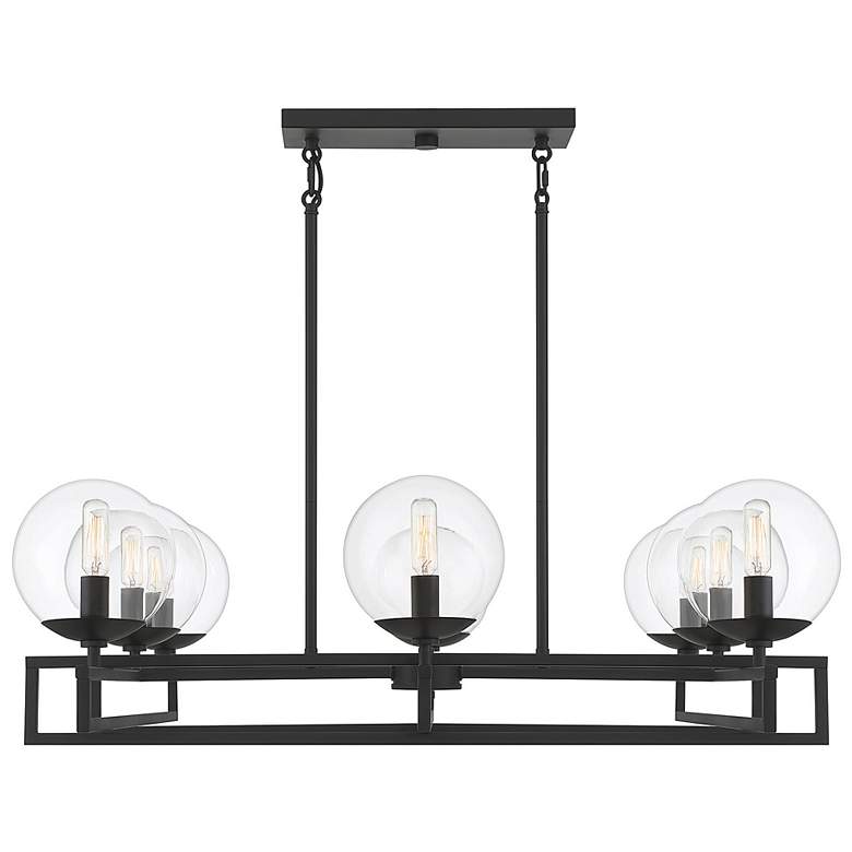 Image 4 Savoy House Essentials Crosby 30 inch Wide Matte Black 8-Light Chandelier more views