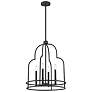 3_Savoy House Essentials Diplomat 20" Wide Matte Black 4-Light Pendant more views