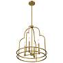 Thumbnail4 of Savoy House Essentials Diplomat 20" Wide Warm Brass 4-Light Pendant more views