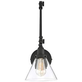 Image5 of Savoy House Essentials Drake 17.5" High Matte Black 1-Light Wall Sconc more views