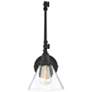 5_Savoy House Essentials Drake 17.5" High Matte Black 1-Light Wall Sconc more views