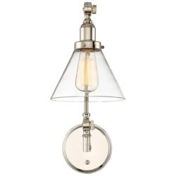 Savoy House Essentials Drake 17.5&quot; High Polished Nickel 1-Light Wall S
