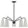 2_Savoy House Essentials Edgewood 32" Wide Matte Black 5-Light Chandelie more views