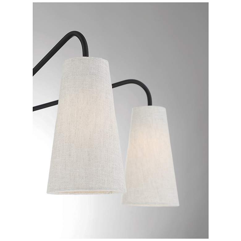 Image 6 Savoy House Essentials Edgewood 32" Wide Matte Black 5-Light Chandelie more views