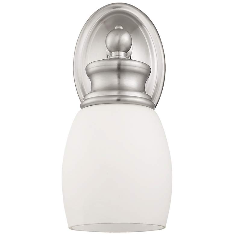 Image 2 Savoy House Essentials Elise 10.5" High Satin Nickel 1-Light Wall Scon more views
