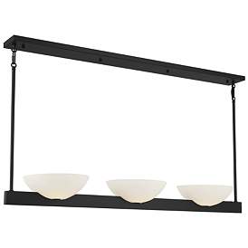Image1 of Savoy House Essentials Fallon 10" W Matte Black 3-Light Linear Chandel