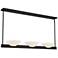Savoy House Essentials Fallon 10" W Matte Black 3-Light Linear Chandel