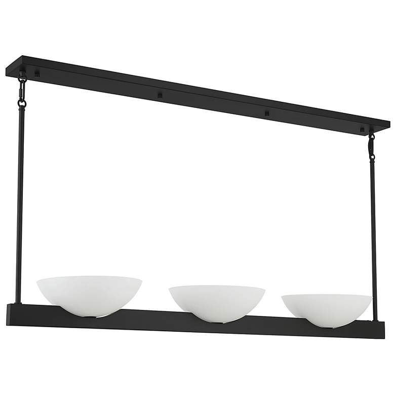 Image 2 Savoy House Essentials Fallon 10" W Matte Black 3-Light Linear Chandel more views