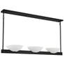 Thumbnail2 of Savoy House Essentials Fallon 10" W Matte Black 3-Light Linear Chandel more views