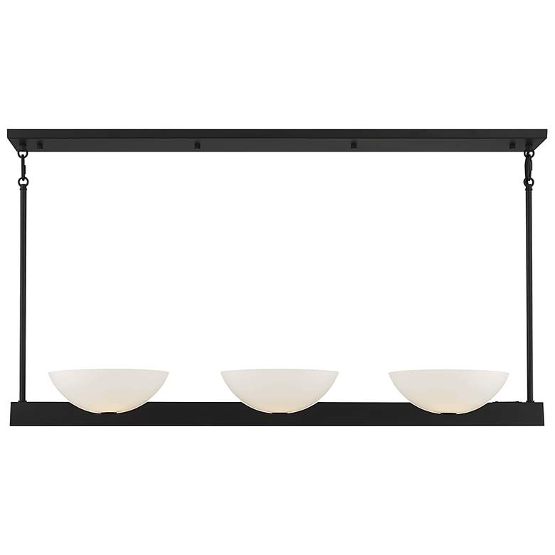 Image 3 Savoy House Essentials Fallon 10" W Matte Black 3-Light Linear Chandel more views