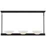 Thumbnail3 of Savoy House Essentials Fallon 10" W Matte Black 3-Light Linear Chandel more views