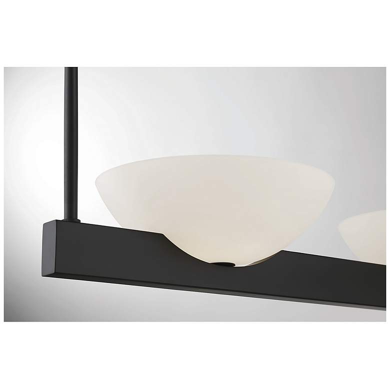 Image 6 Savoy House Essentials Fallon 10" W Matte Black 3-Light Linear Chandel more views