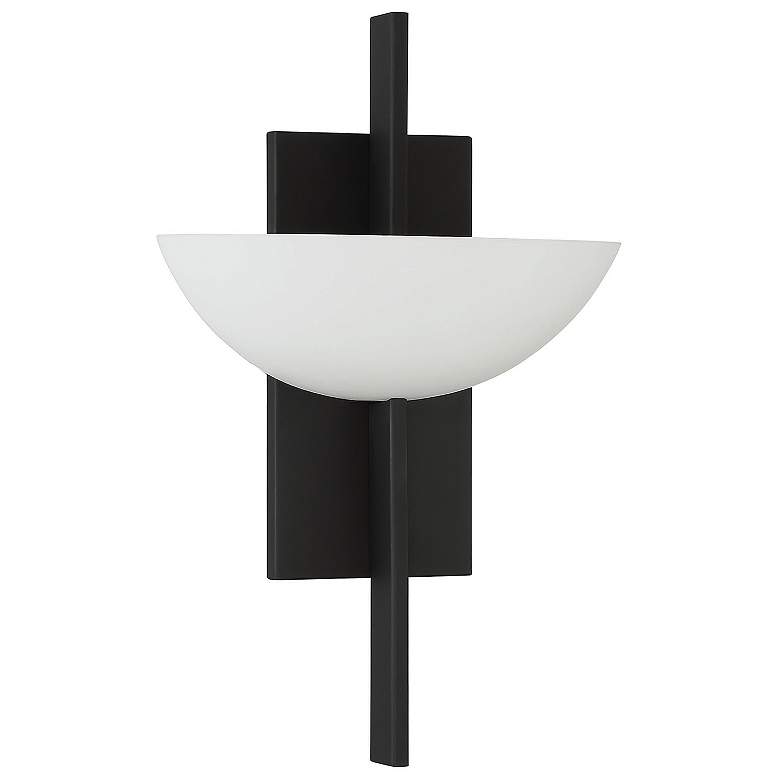 Image 2 Savoy House Essentials Fallon 15" High Matte Black 1-Light Wall Sconce more views