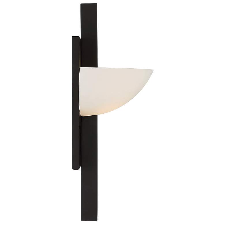 Image 5 Savoy House Essentials Fallon 15" High Matte Black 1-Light Wall Sconce more views