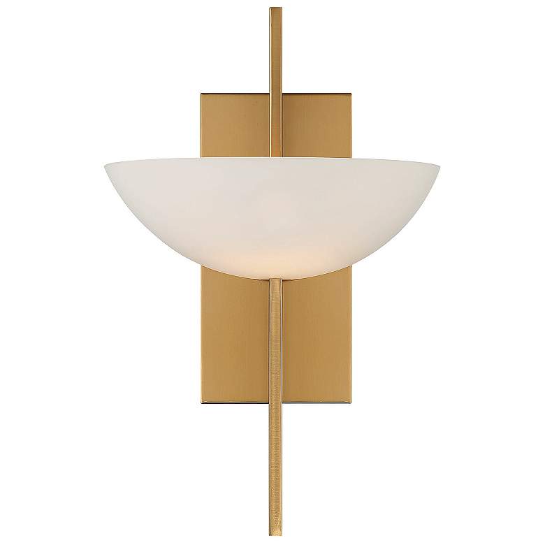 Image 3 Savoy House Essentials Fallon 15" High Warm Brass 1-Light Wall Sconce more views