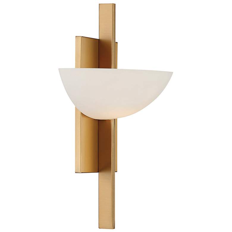 Image 4 Savoy House Essentials Fallon 15" High Warm Brass 1-Light Wall Sconce more views