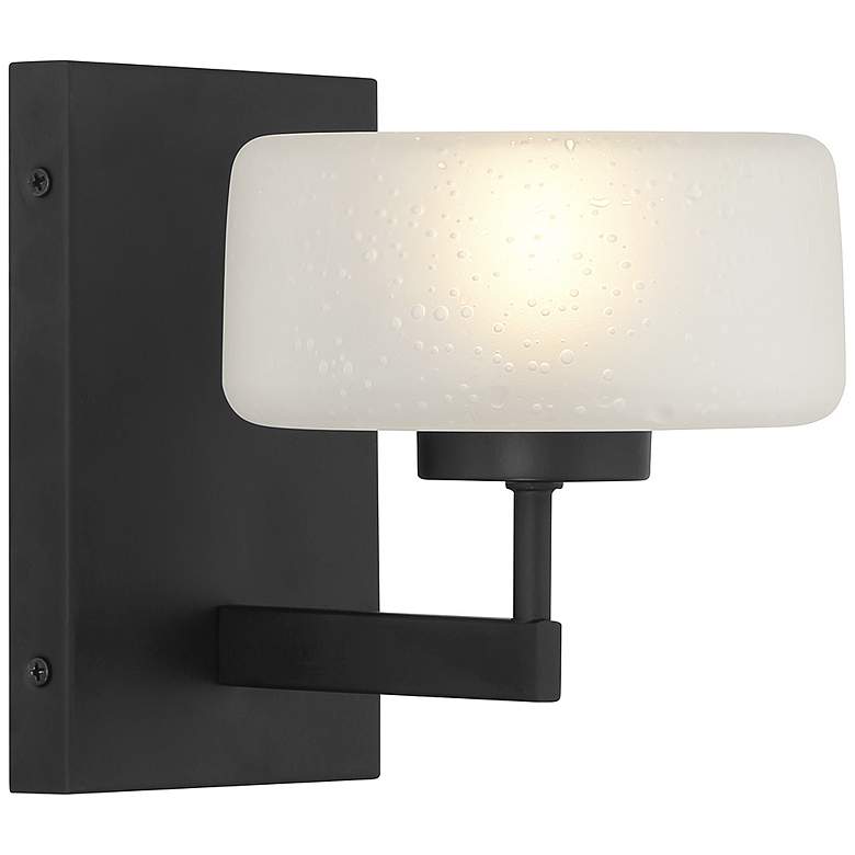 Image 4 Savoy House Essentials Falster 7" High Matte Black 1-Light Wall Sconce more views