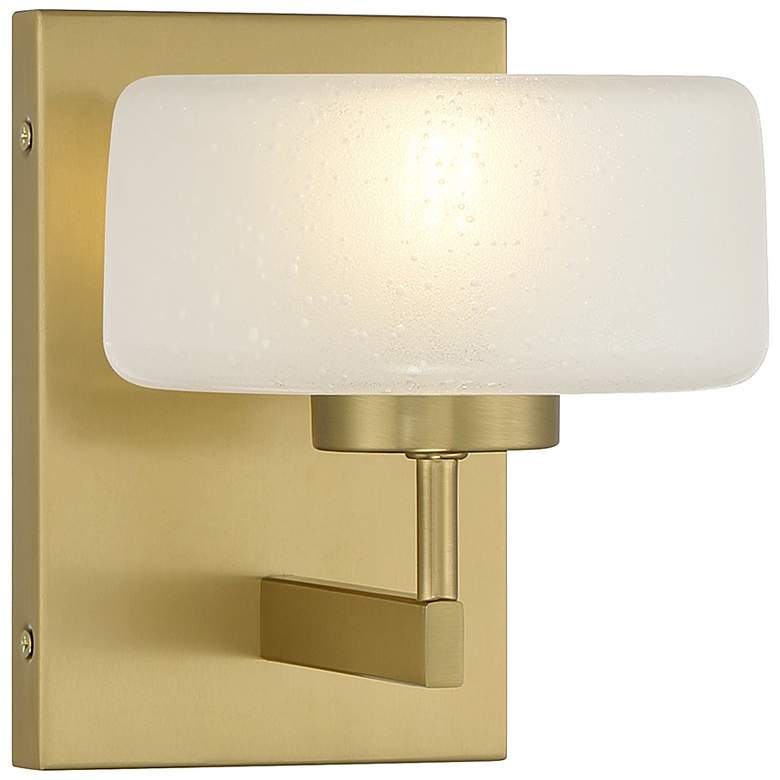 Image 1 Savoy House Essentials Falster 7 inch High Warm Brass 1-Light Wall Sconce