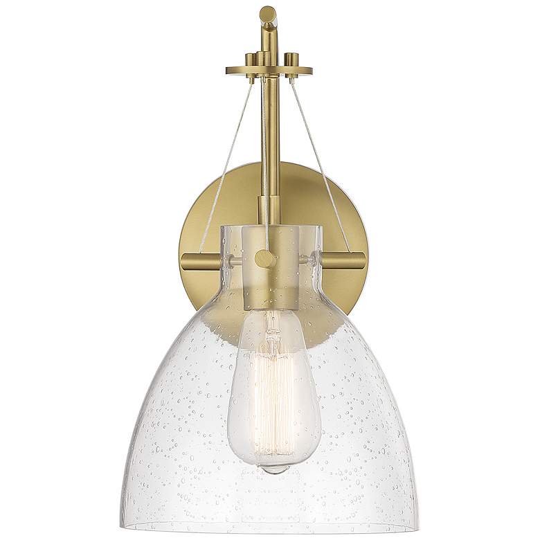 Image 3 Savoy House Essentials Foster 14" High Warm Brass 1-Light Wall Sconce more views