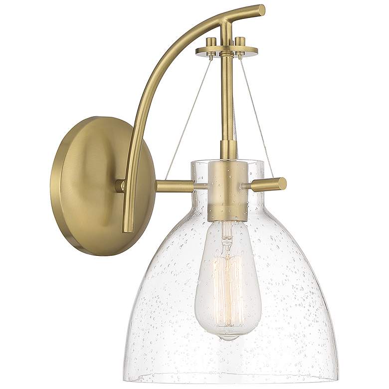 Image 4 Savoy House Essentials Foster 14" High Warm Brass 1-Light Wall Sconce more views