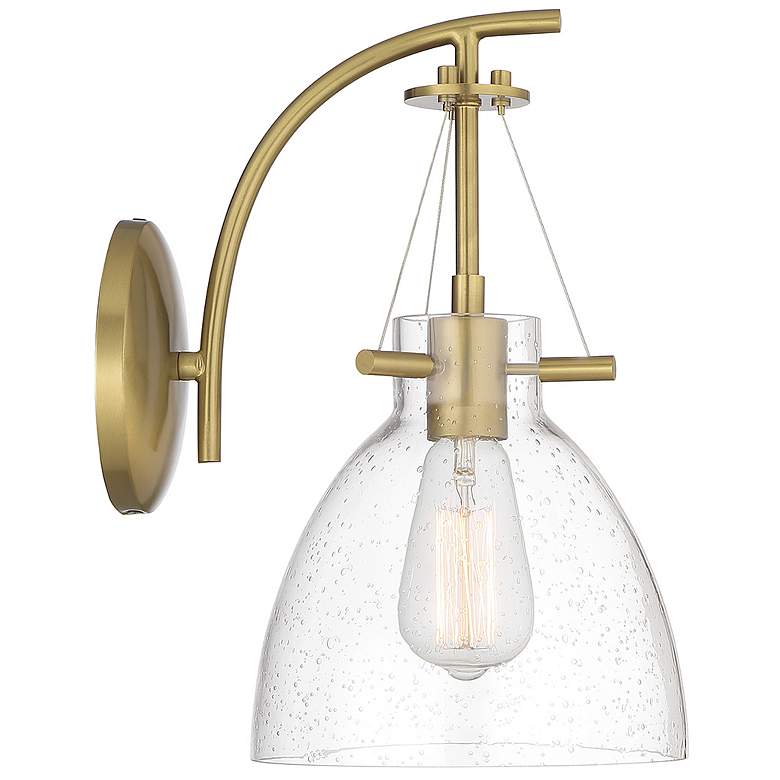 Image 5 Savoy House Essentials Foster 14" High Warm Brass 1-Light Wall Sconce more views