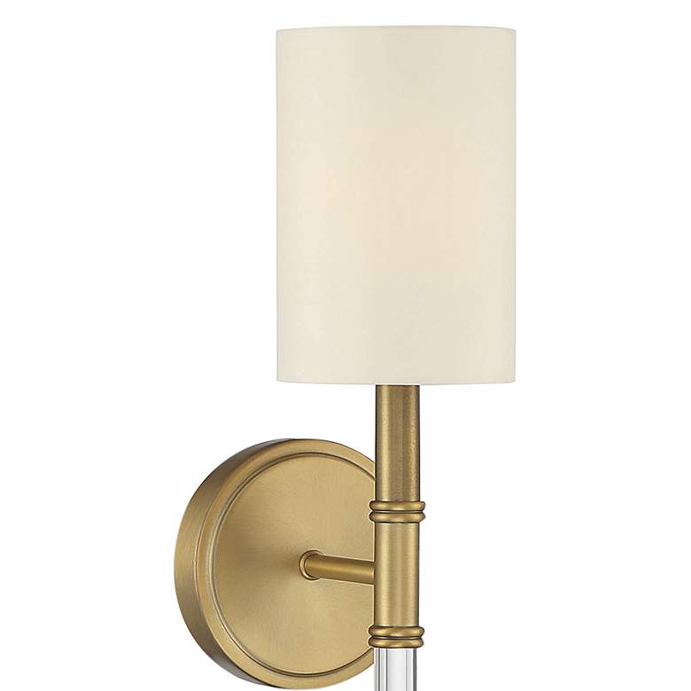 Image 2 Savoy House Essentials Fremont 21" High Warm Brass 1-Light Wall Sconce more views