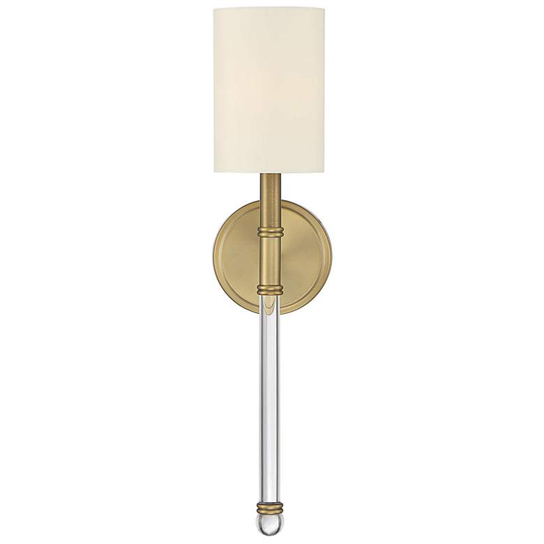 Image 6 Savoy House Essentials Fremont 21" High Warm Brass 1-Light Wall Sconce more views